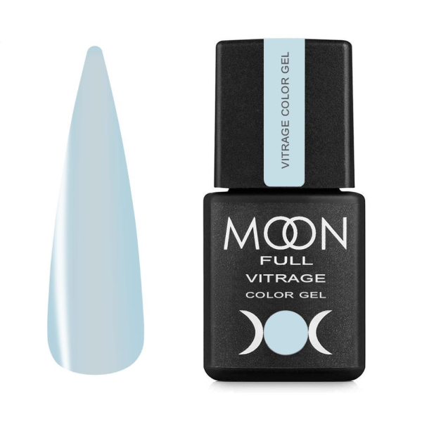 Гель-лак Moon Full Vitrage color Gel polish №05 небесная дымка, 8 мл