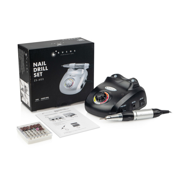 Фрезер для манікюру BUCOS Nail Drill ZS-603 Black 45 Вт, 35 000 об./хв. Фрезер для манікюру BUCOS Nail Drill ZS-603 Black 45 Вт, 35 000 об./хв.