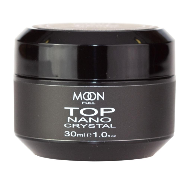 Топ для гель лаку в баночці - Moon Full Nano Crystal Top Coat, 30 мл (стійкий до подряпин, без липкого шару)