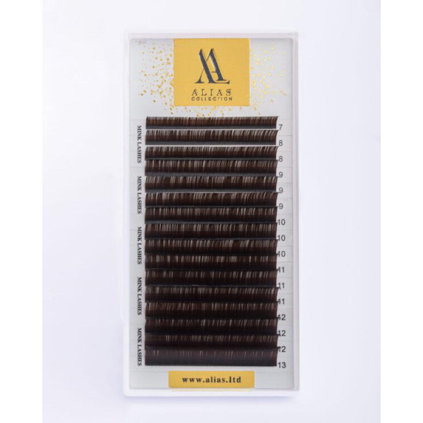 Вії ALIAS Dark Chocolate C 0.07 - 8 мм Вії ALIAS Dark Chocolate C 0.07 - 8 мм