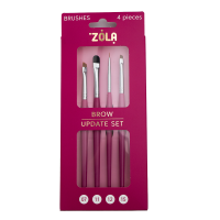 Набір пензлів для брів ZOLA Update Set (4 шт)