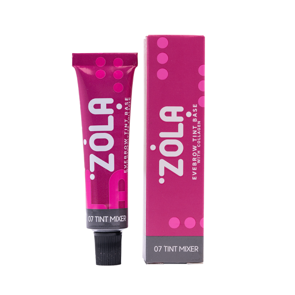 Фарба для брів ZOLA База Eyebrow Tint Base With Collagen 07 Tint Mixer 15ml