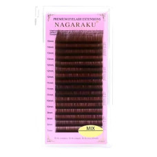 Вії Nagaraku коричневі 0.07L - 10 мм Нагараку