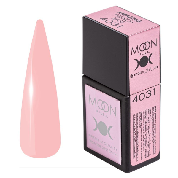 Камуфлирующая база - Moon Amazing Base French №4031, 12 мл (розовый)