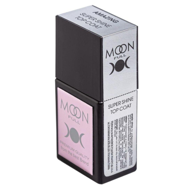 Топ для гель-лака с шиммером - Moon Full Amazing Super Shine Top Coat, 12 мл