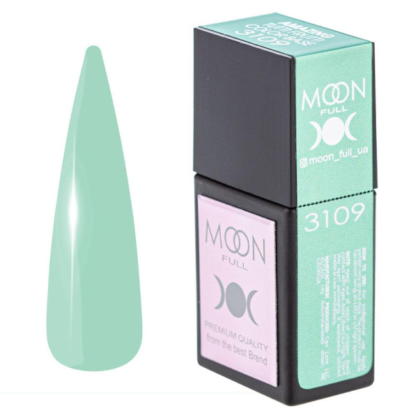 Камуфлирующая база - Moon Amazing Tutti Frutti color Base №3109, 12 мл (пастельно-мятная)