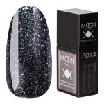 Камуфлирующая база - Moon Full Amazing Color Base №3012, 12 мл (черный с шиммером)