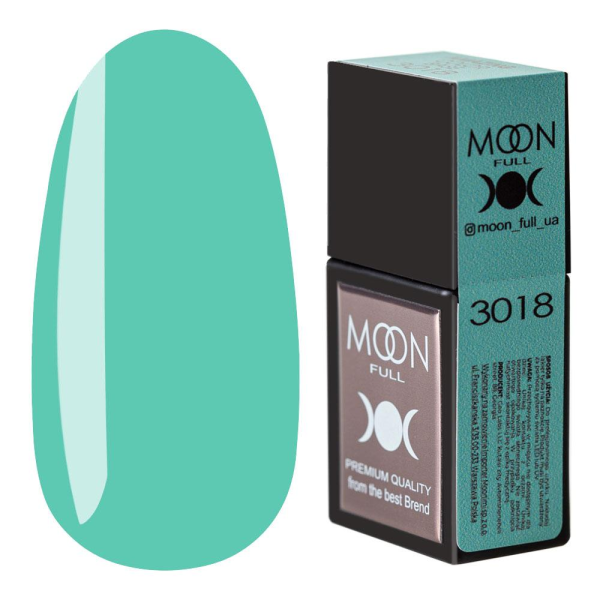 Камуфлирующая база - Moon Full Amazing Color Base №3018, 12 мл (насыщенная мятная)