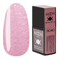 Камуфлирующая база - Moon Full Amazing Color Base №3040, 12 мл (полупрозрачный розовый с шиммером)