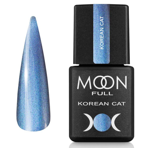 Гель-лак Кошачий Глаз Moon Full Korean Cat №02,8 мл (ледяной голубой)