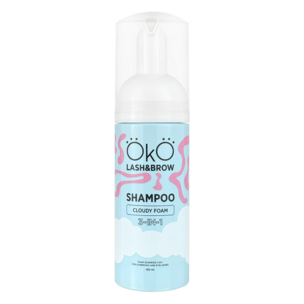 Шампунь, піна, мус для очищення брів та вій OKO 3-в-1 Shampoo Cloudy Foam, 150 мл Шампунь, піна, мус для очищення брів та вій OKO 3-в-1 Shampoo Cloudy Foam, 150 мл