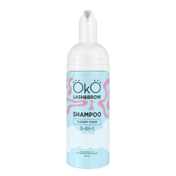 Шампунь, піна, мус для очищення брів та вій OKO 3-в-1 Shampoo Cloudy Foam, 150 мл Шампунь, піна, мус для очищення брів та вій OKO 3-в-1 Shampoo Cloudy Foam, 150 мл