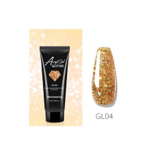 Полігель (акрігель) для нарощування нігтів AcrylGel GLITTER, 15мл (GL04)