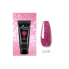Полігель (акрігель) для нарощування нігтів AcrylGel GLITTER, 15мл (GL08)
