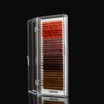 Вії LASH&CASH, BURGUNDY SHADES, mix CC 0.07 (8 - 13) 28 ліній, SCULPTOR