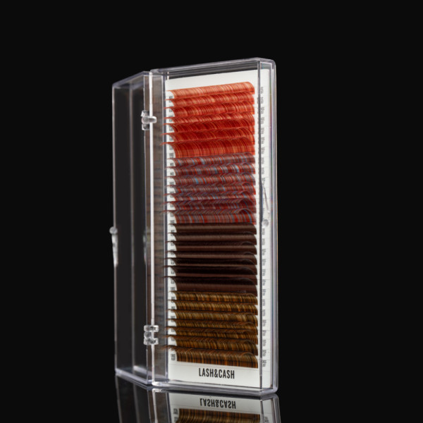 Вії LASH&CASH, BURGUNDY SHADES, mix CC 0.07 (8 - 13) 28 ліній, SCULPTOR Вії LASH&CASH, BURGUNDY SHADES, mix CC 0.07 (8 - 13) 28 ліній, SCULPTOR
