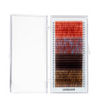 Вії LASH&CASH, BURGUNDY SHADES, mix CC 0.07 (8 - 13) 28 ліній, SCULPTOR