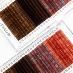 Вії LASH&CASH, BURGUNDY SHADES, mix CC 0.07 (8 - 13) 28 ліній, SCULPTOR