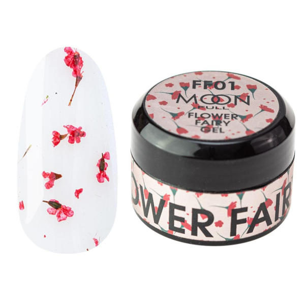 Гель с сухоцветами Moon Full Flower Fairy Gel №FF01, 5 мл