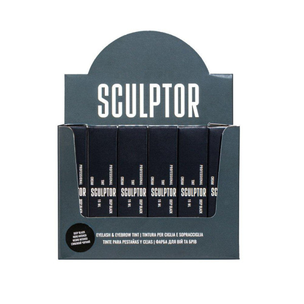 Фарба для вій та брів, SCULPTOR EYELASH TINT Black, 15 мл Фарба для вій та брів, SCULPTOR EYELASH TINT Black, 15 мл