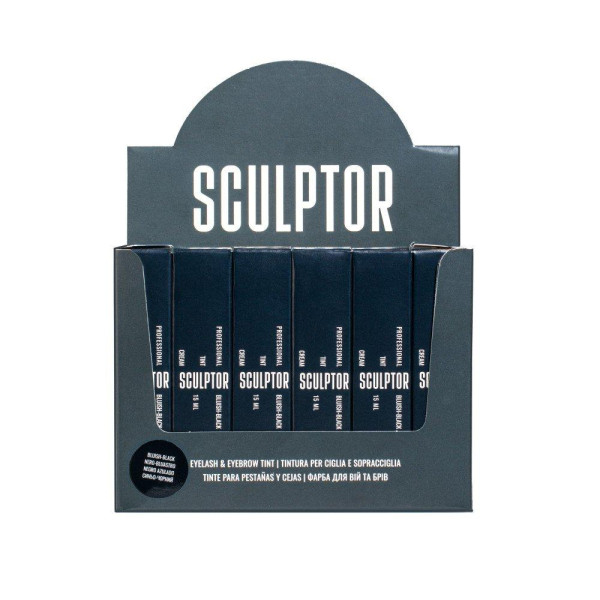 Фарба для вій та брів, SCULPTOR EYELASH TINT Bluish-Black, 15 мл Фарба для вій та брів, SCULPTOR EYELASH TINT Bluish-Black, 15 мл