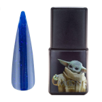Гель-лак Moon Full Baby Yoda №01 синий с шиммером, 8 мл