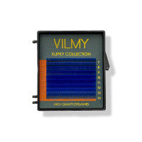 Вії Blue 8 ліній KLIPKY VILMY Mix D 0.07(7 - 14)