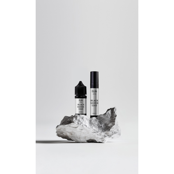 Система фарбування вій з інкапсульованим сріблом Elan BLACK SILVER TINT (Засіб 2), 10 мл