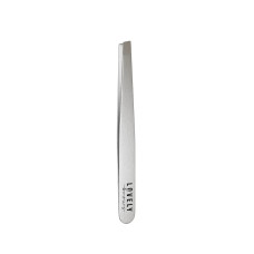 Пінцет Nikk Mole для брів класичний (срібний) Lovely Brows