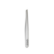 Пінцет Nikk Mole для брів скосий (срібний) Lovely Brows