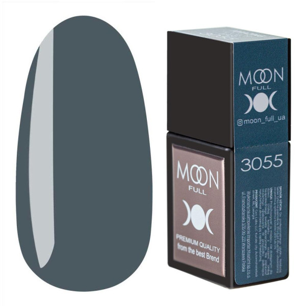 Камуфляжна база - Moon Full Amazing Color Base №3055, 12 мл (сіро-синій) Камуфляжна база - Moon Full Amazing Color Base №3055, 12 мл (сіро-синій)