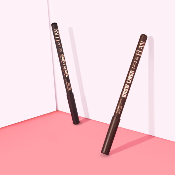 Олівець для брів пудровий Elan Brow Liner Pro B №02, dark brown