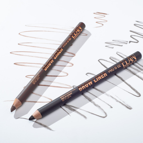 Олівець для брів пудровий Elan Brow Liner Pro B №02, dark brown