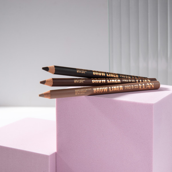 Олівець для брів пудровий Elan Brow Liner Pro B №03, blonde Олівець для брів пудровий Elan Brow Liner Pro B №03, blonde