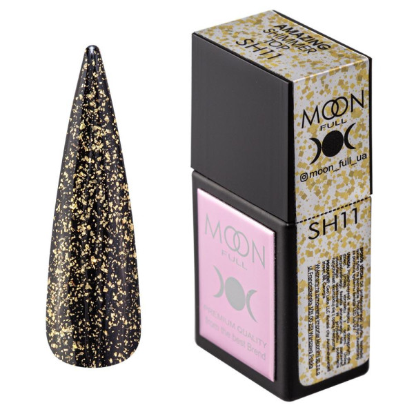 Топ для гель-лака с шиммером - Moon Full Amazing Shimmer Top №SH11, 12 мл Топ для гель-лака с шиммером - Moon Full Amazing Shimmer Top №SH11, 12 мл