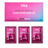 Набір сладників для ламінування в саше ZOLA Color Lab 01 Lifting Pink Gel (3 x 1ml)