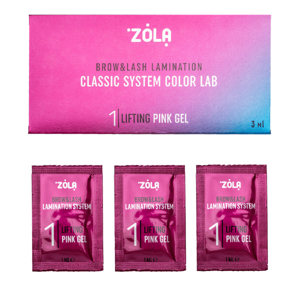Набір сладників для ламінування в саше ZOLA Color Lab 01 Lifting Pink Gel (3 x 1ml) Набір сладників для ламінування в саше ZOLA Color Lab 01 Lifting Pink Gel (3 x 1ml)
