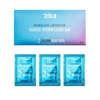 Набір складників для ламінування в саше ZOLA Color Lab 02 Volume Blue Fixer (3 x 1ml)