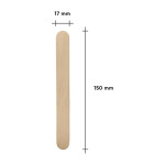 Шпателі дерев'яні Staleks Pro (великий 15*1,7 см) 100 шт