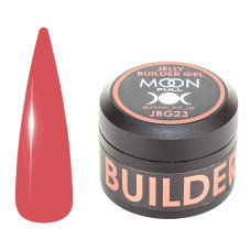 Моделюючий гель-желе Moon Full Jelly Builder Gel №JBG23 насичено-червоний 30 мл
