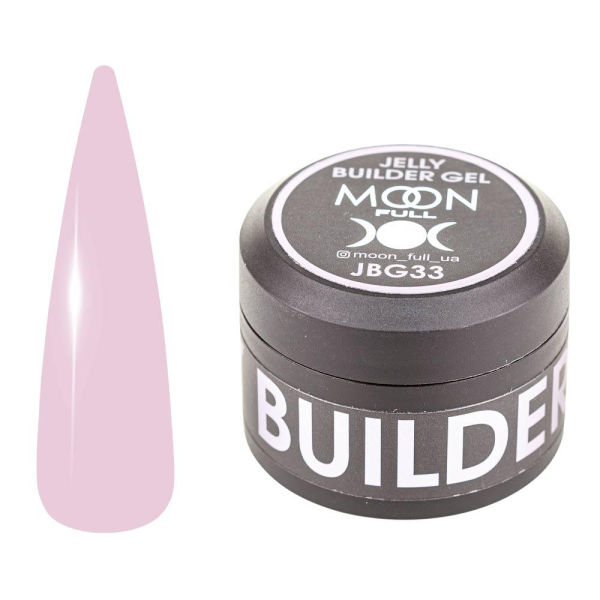Моделирующий гель-желе Moon Full Jelly Builder Gel №JBG33 светло-розовый, 30 мл
