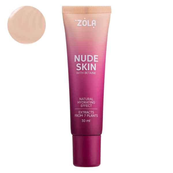 Тональный крем, основа ZOLA Nude Skin - 01 Light, 30 мл