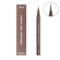 Лайнер (подводка) для бровей с моно-кистью ZOLA (Brown)