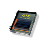 Вії Ombre Blue 8 ліній KLIPKY VILMY two-tone Mix C 0.07 (7 - 14 мм) омбре