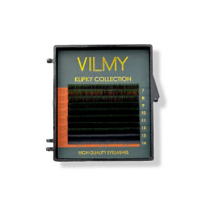 Вії Ombre Green 8 ліній KLIPKY VILMY two-tone Mix C 0.07 (7 - 14 мм) омбре