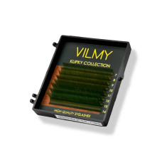 Вії Green 8 ліній KLIPKY VILMY Mix C 0.07(7 - 14)