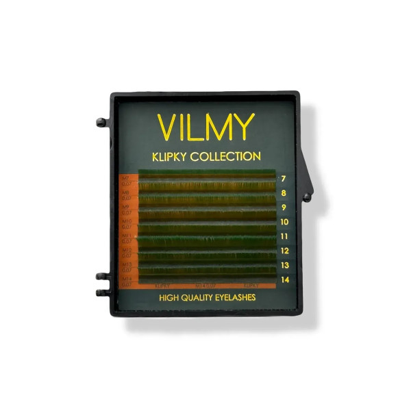 Вії Green 8 ліній KLIPKY VILMY Mix C 0.07(7 - 14) Вії Green 8 ліній KLIPKY VILMY Mix C 0.07(7 - 14)