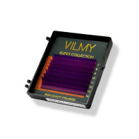 Вії Violet 8 ліній KLIPKY VILMY Mix D 0.07(7 - 14)