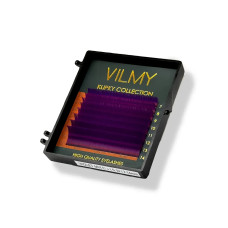 Вії Violet 8 ліній KLIPKY VILMY Mix C 0.07(7 - 14)