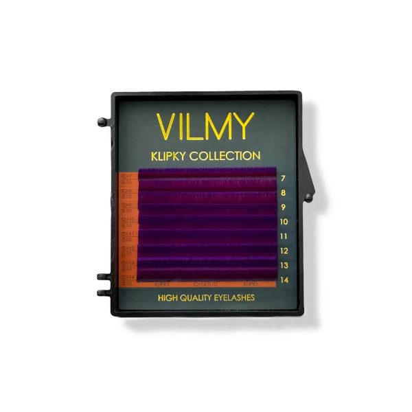 Вії Violet 8 ліній KLIPKY VILMY Mix C 0.07(7 - 14) Вії Violet 8 ліній KLIPKY VILMY Mix C 0.07(7 - 14)
